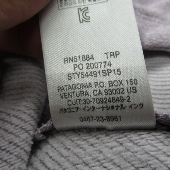 Patagonia Hoodie Womens Small Light Purple Thumbholes Full Zip Cloud Stack - Picture 5 of 16